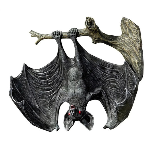 NNEOBA Resin Vampire Bat Statue Halloween Garden Decoration-0