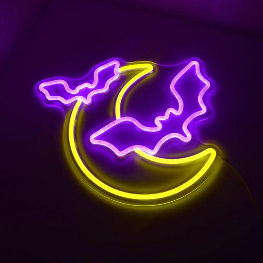Halloween Neon Sign – Pompoen & Spook Ontwerp