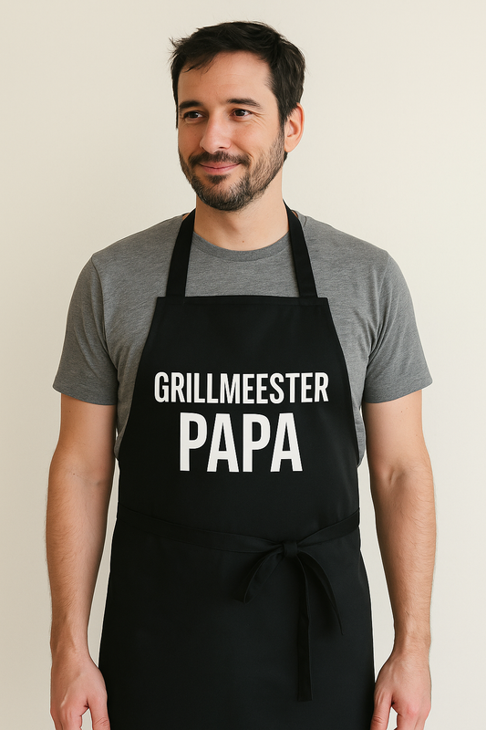 Grillmeester Papa – Vaderdag Schort - jvrmonkeydesign #