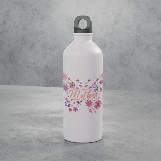Moeder Vlinder Bloemen Aluminium Drinkfles - jvrmonkeydesign #