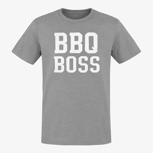 T-shirt “BBQ BOSS” – Voor de Baas van de Grill - jvrmonkeydesign #