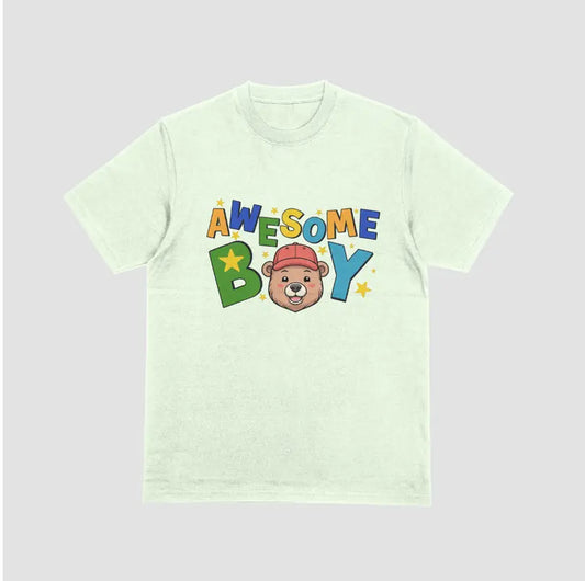 Awesome Boy T-shirt – Voor Stoere Jongens met Stijl! - jvrmonkeydesign #