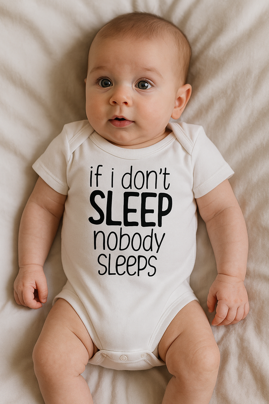Romper – If I Don’t Sleep, Nobody Sleeps - jvrmonkeydesign #