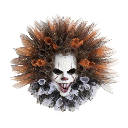 Halloween Krans met Jack-o’-Lantern & Vleermuizen – Spooky Wanddecoratie