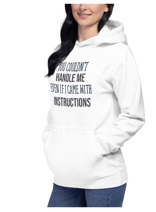 Hoodie "You Couldn't Handle Me" – Een statement met stijl - jvrmonkeydesign #