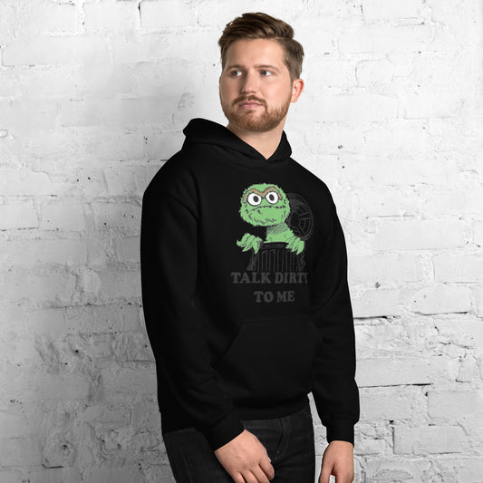 Uniseks hoodie talk dirty to me - jvrmonkeydesign #