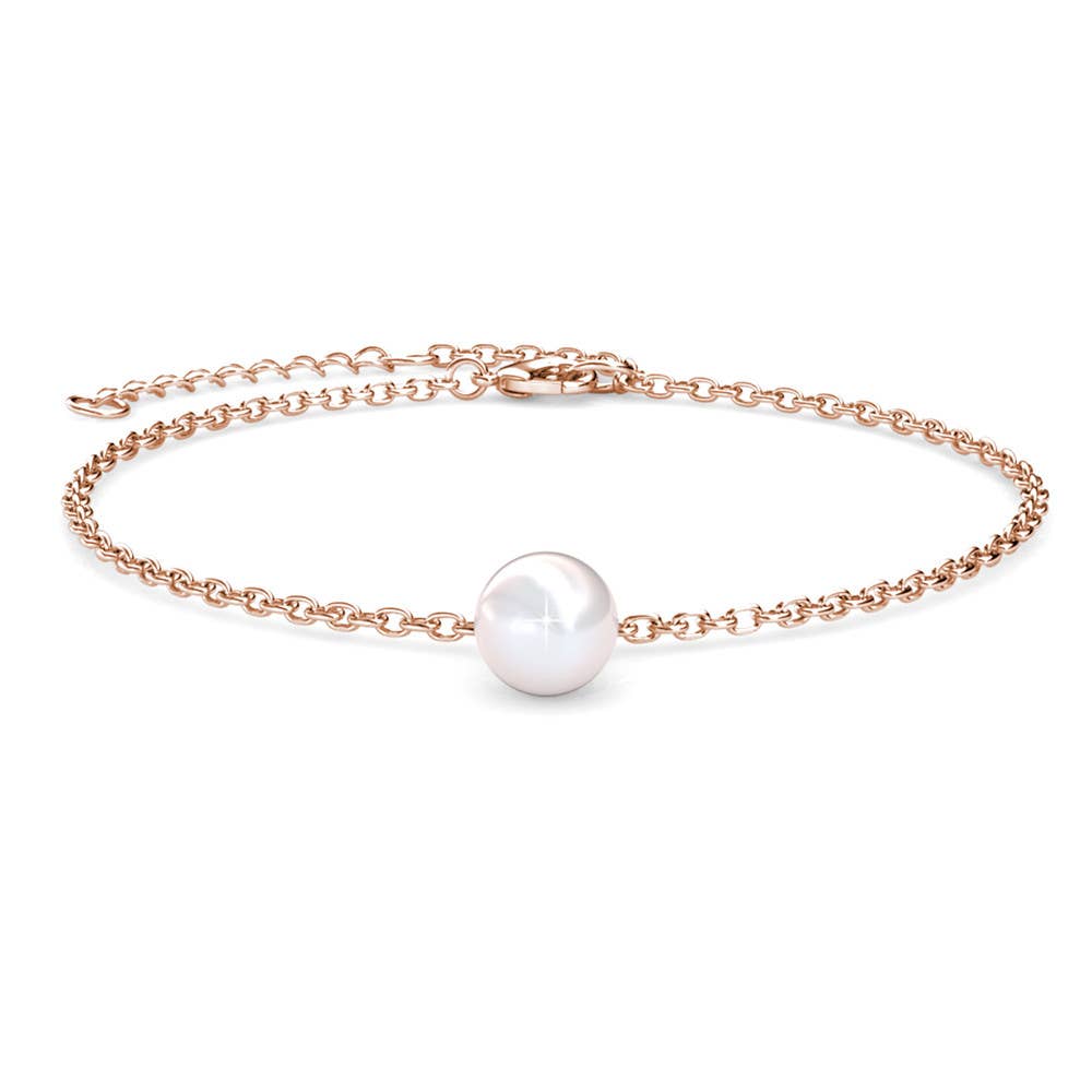 Mother of Pearl Trio Set - Roségoud en kristal - jvrmonkeydesign #