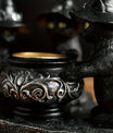 Halloween Heksenkat Beeld – Resin & Messing Decoratie