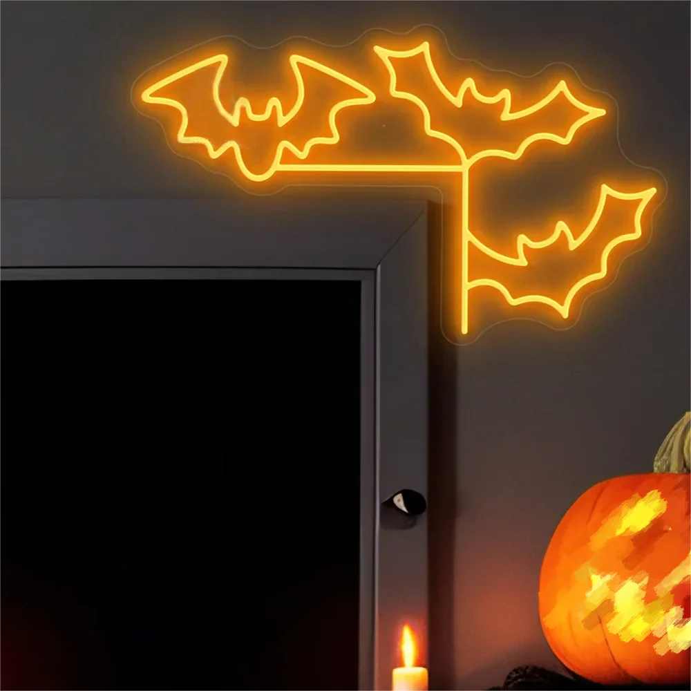 Halloween Neon Sign – Pompoen & Spook Ontwerp