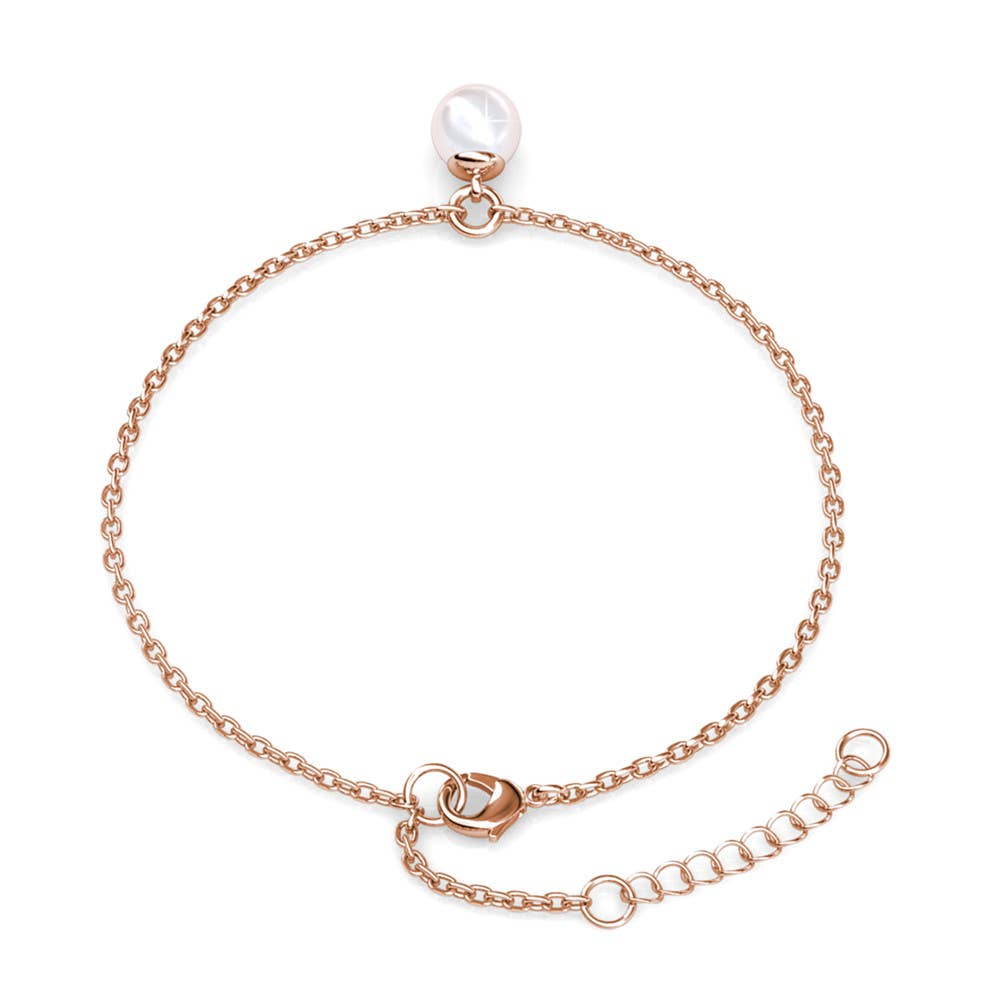 Mother of Pearl Trio Set - Roségoud en kristal - jvrmonkeydesign #