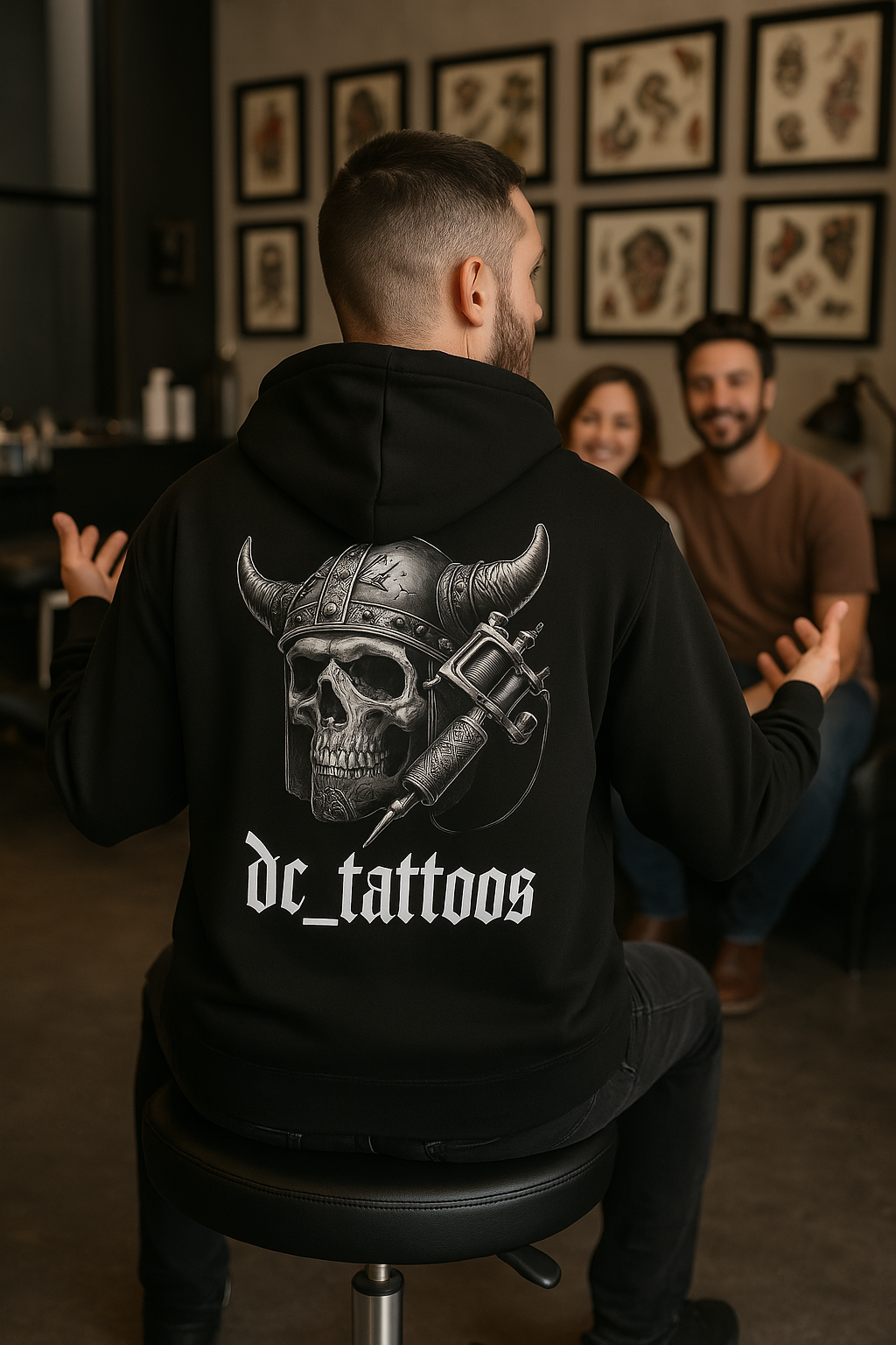 🖤 DC Tattoos Hoodie - jvrmonkeydesign #