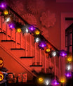 NNETM Halloween LED Pompoen & Vleermuis Slinger – String Lights