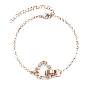 Rosévergulde Armband met Oostenrijks Kristal – 18k Afwerking | 26 Stenen | Verstelbaar 160+50 mm - jvrmonkeydesign #