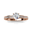 Elise Ring - Roségoud en kristal - jvrmonkeydesign #