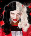 Halloween Wig White Harlequin-0
