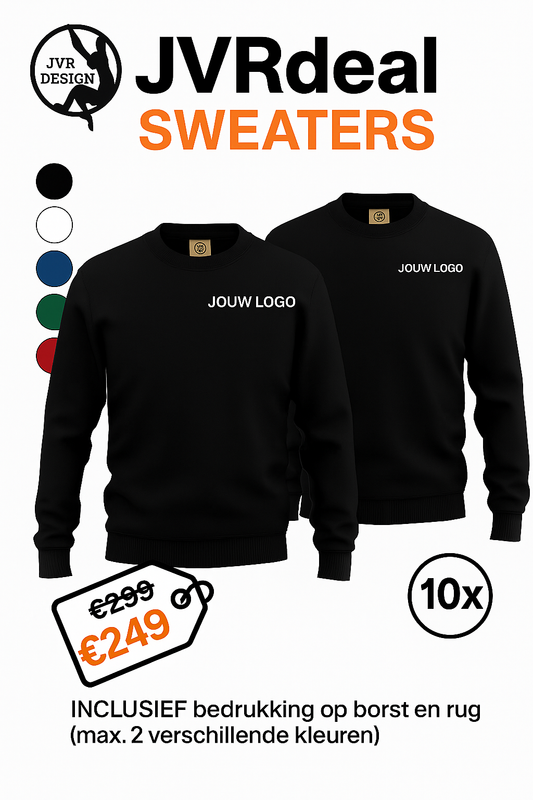 JVRdeal – Sweaters Basispakket (10 stuks) - jvrmonkeydesign #