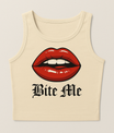 🔥 Bite Me – Cropped Tanktop - jvrmonkeydesign #