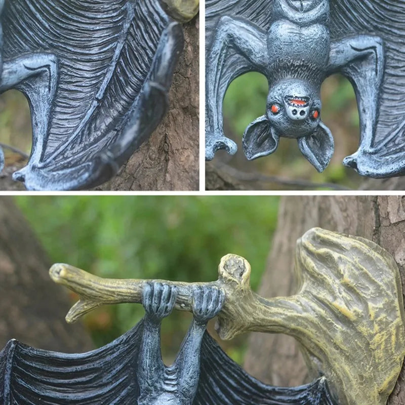 NNEOBA Resin Vampire Bat Statue Halloween Garden Decoration-1