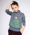 Grijze Jongens Kersttrui – Comfortabel & Feestelijk