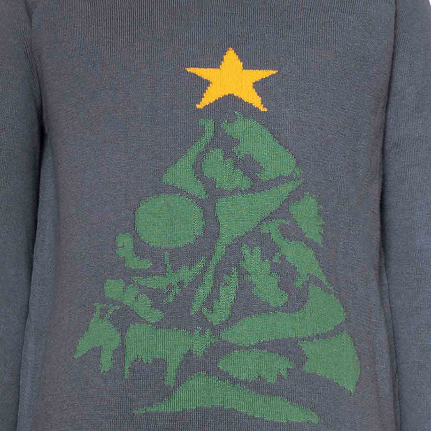 Grijze Jongens Kersttrui – Comfortabel & Feestelijk