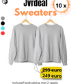 JVRdeal – Sweaters Basispakket (10 stuks) - jvrmonkeydesign #