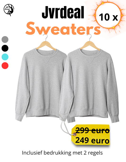 JVRdeal – Sweaters Basispakket (10 stuks) - jvrmonkeydesign #