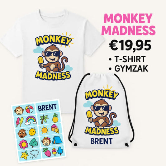 Monkey Madness – Kinderset Weekdeal - jvrmonkeydesign #