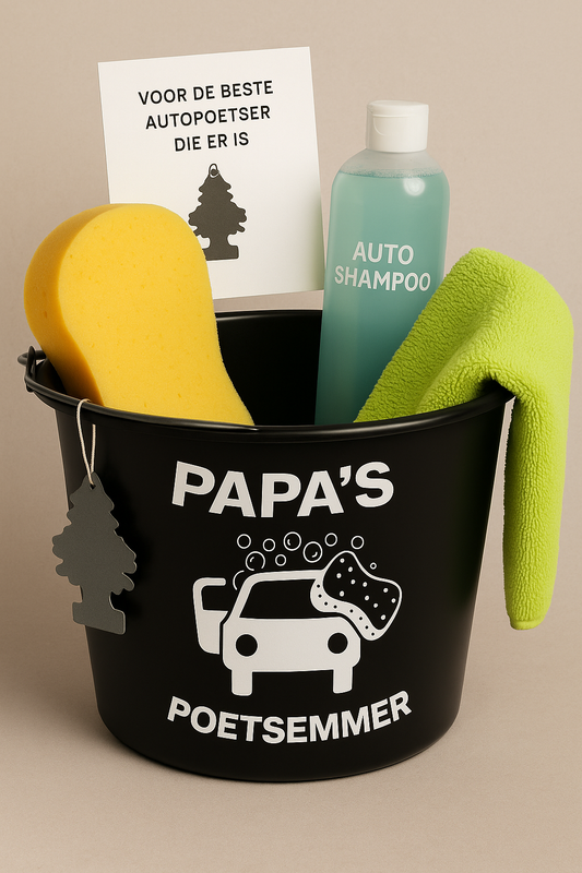 Papa's Poetsemmer – het ultieme Vaderdagcadeau voor autoliefhebbers - jvrmonkeydesign #