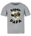 T-shirt met de tekst “Super Papa - jvrmonkeydesign #