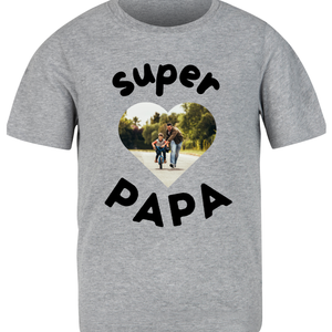 T-shirt met de tekst “Super Papa - jvrmonkeydesign #