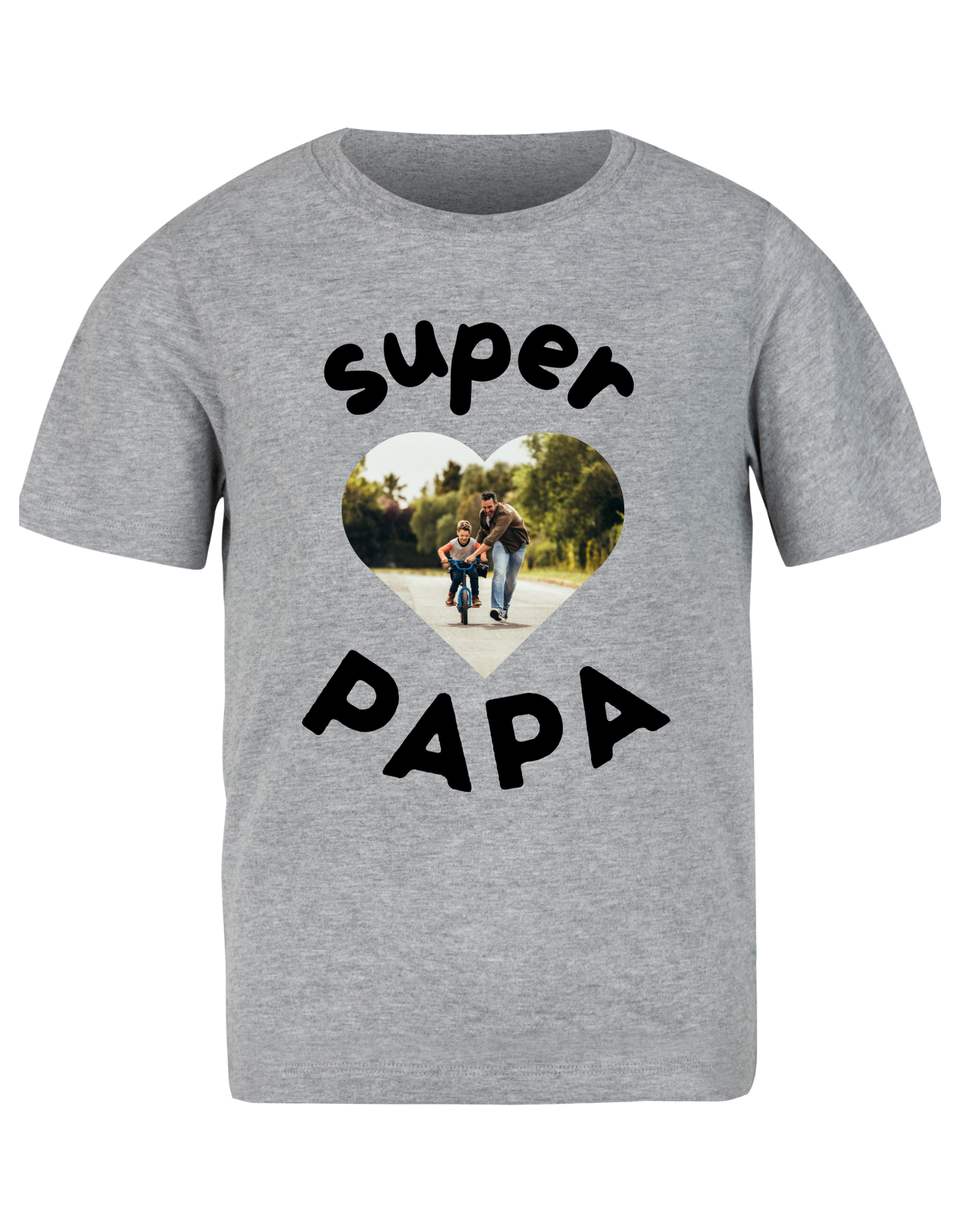 T-shirt met de tekst “Super Papa - jvrmonkeydesign #