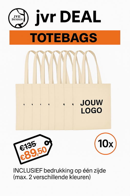 👜 ToteBag Deal – 10 stuks - jvrmonkeydesign #
