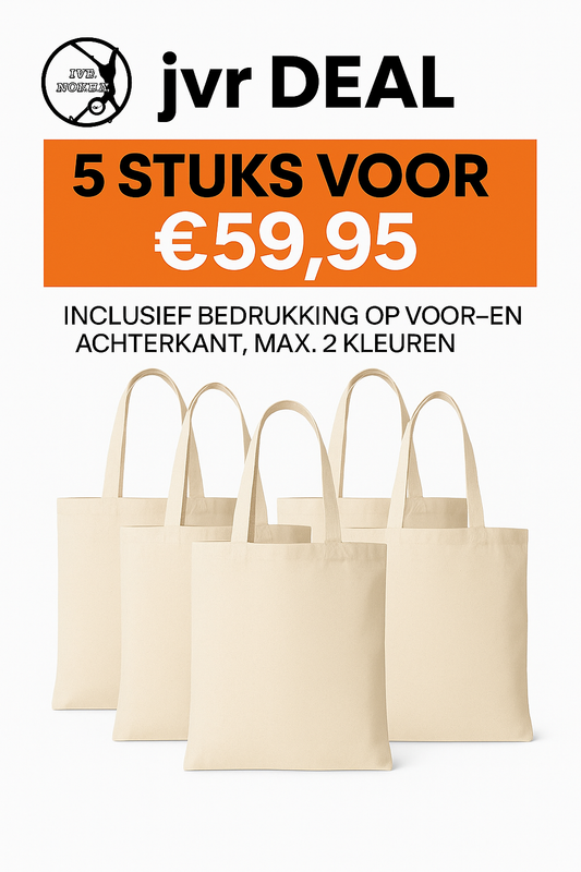 👜 ToteBag Deal – 5 stuks - jvrmonkeydesign #