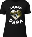 T-shirt met de tekst “Super Papa - jvrmonkeydesign #