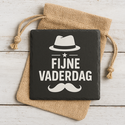Vaderdag Onderlegger – bestickerde Leisteen - jvrmonkeydesign #
