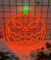 Halloween Neon Sign – Pompoen & Spook Ontwerp