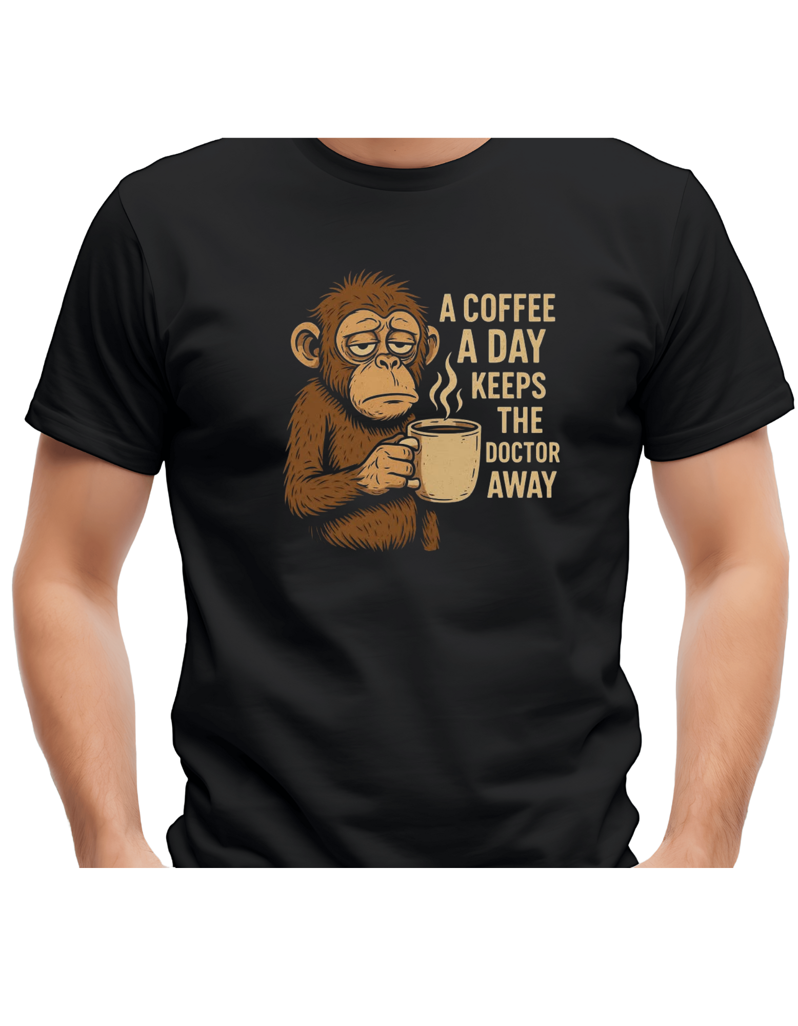 T-shirt – A Coffee a Day Keeps the Doctor Away