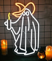 Halloween Neon Sign – Pompoen & Spook Ontwerp