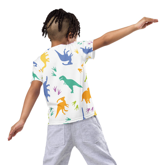 Kinder T-shirt ‘Dino Parade’ - jvrmonkeydesign #