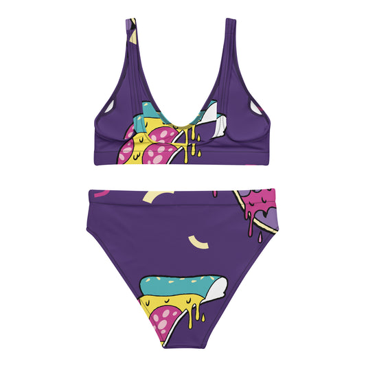 Gerecyclede bikini met hoge taille - jvrmonkeydesign #