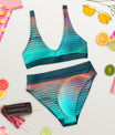 gerecyclede bikini met hoge taille - jvrmonkeydesign #