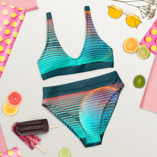 gerecyclede bikini met hoge taille - jvrmonkeydesign #