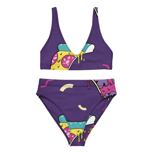 Gerecyclede bikini met hoge taille - jvrmonkeydesign #