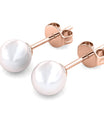 Mother of Pearl Trio Set - Roségoud en kristal - jvrmonkeydesign #