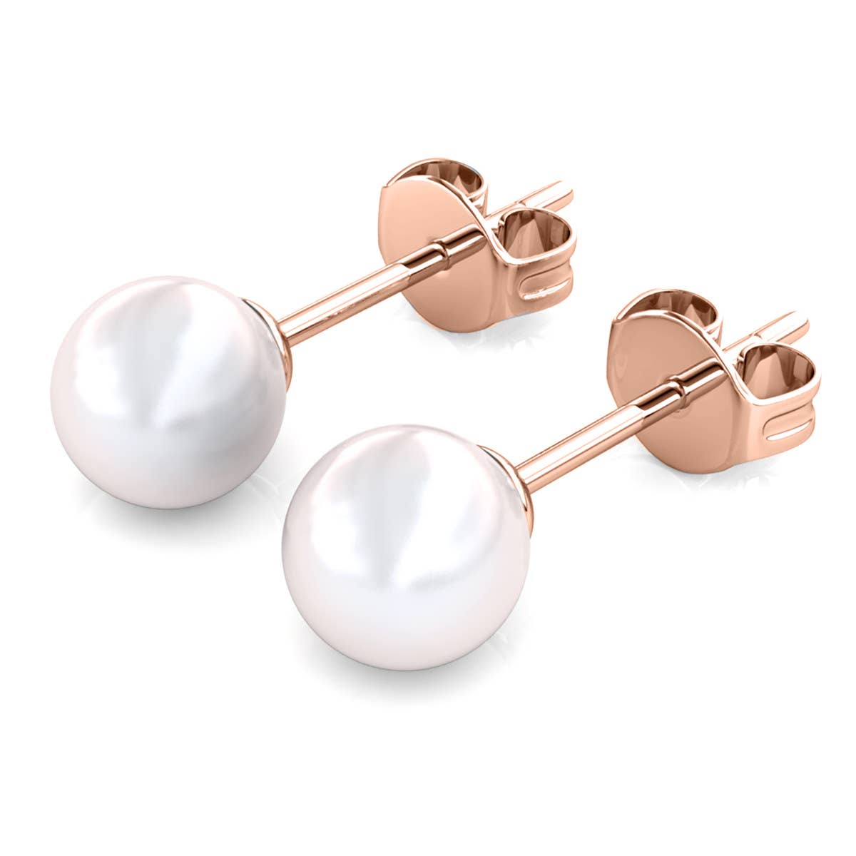 Mother of Pearl Trio Set - Roségoud en kristal - jvrmonkeydesign #