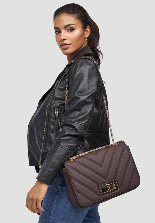 Handtas 'MIRADA' - met gouden draaisluiting - jvrmonkeydesign #