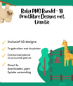 Baby PNG Bundel – 10 Printklare Designs met Licentie - jvrmonkeydesign #