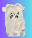 🍼 Romper – Eat Local - jvrmonkeydesign #
