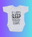 Romper – If I Don’t Sleep, Nobody Sleeps - jvrmonkeydesign #