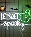Halloween Neon Sign – Pompoen & Spook Ontwerp